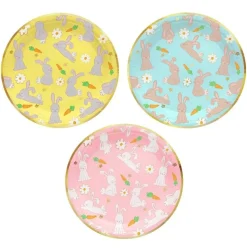 Påskharetallrikar 18 cm, 6-pack