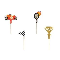 Racer Car - Cake Toppers 4-pack