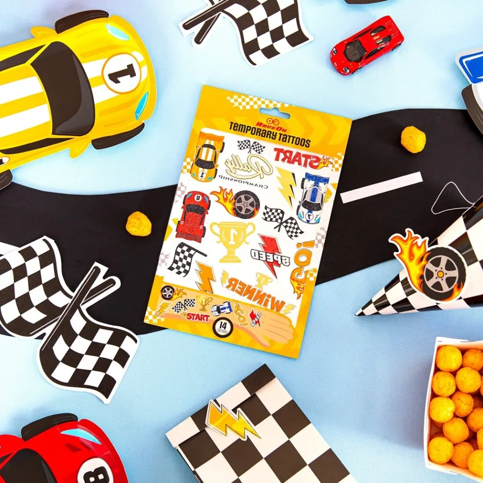 Racercar Tatueringar 14-pack