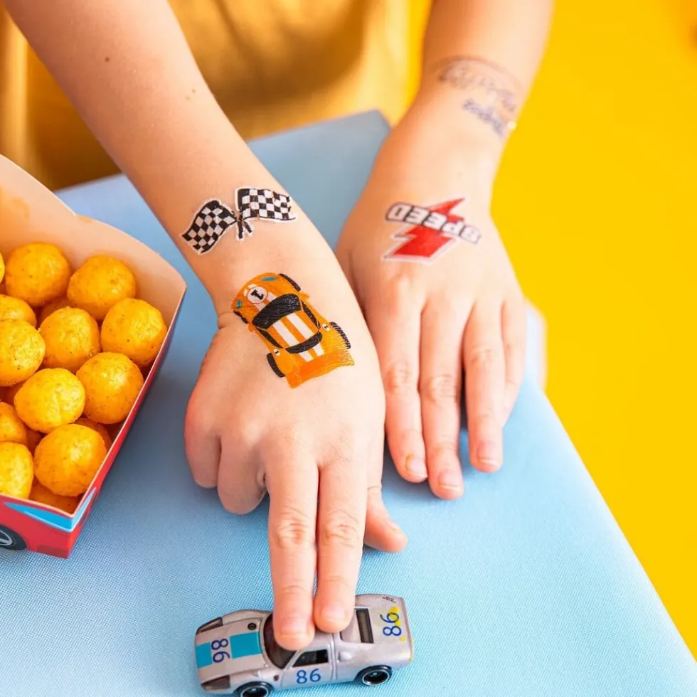 Racercar Tatueringar 14-pack