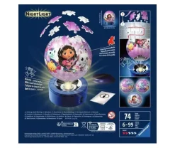Ravensburger 3D Pussel - Gabby's Dollhouse Nattlampa 72 bitar