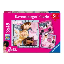 Ravensburger Pussel - Barbie 3x49 bitar