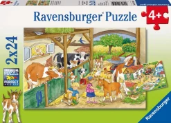 Ravensburger Pussel - En dag på bondgården 2x24 bitar