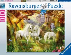 Ravensburger Pussel - Enhörningar i skogen 1000 bitar