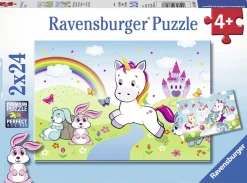 Ravensburger Pussel - Enhörningar 2x24 bitar