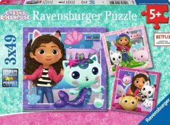 Ravensburger Pussel - Gabby's Dollhouse 3x49 bitar