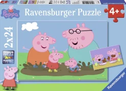 Ravensburger Pussel, Greta Gris - Peppa Pig 2x24 bitar