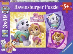 Ravensburger Pussel, Paw Patrol - Skye & Everest 3x49 bitar