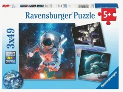 Ravensburger Pussel - Rymdäventyr 3x49 bitar