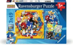 Ravensburger Pussel - Sonic Core 3x49 bitar