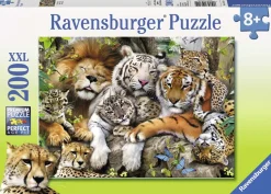 Ravensburger Pussel - Sovande kattdjur 200 bitar XXL