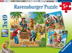 Ravensburger Pussel, Äventyr på öppet hav 3x49 bitar