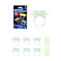 Ringar glow in the dark 6-pack