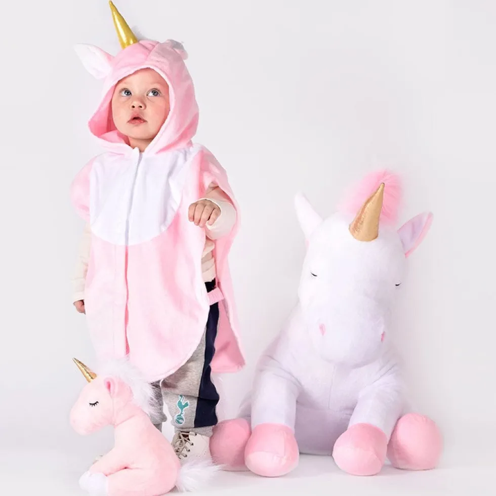 Rosa Enhörning Baby Cape Maskeraddräkt 1-4 år