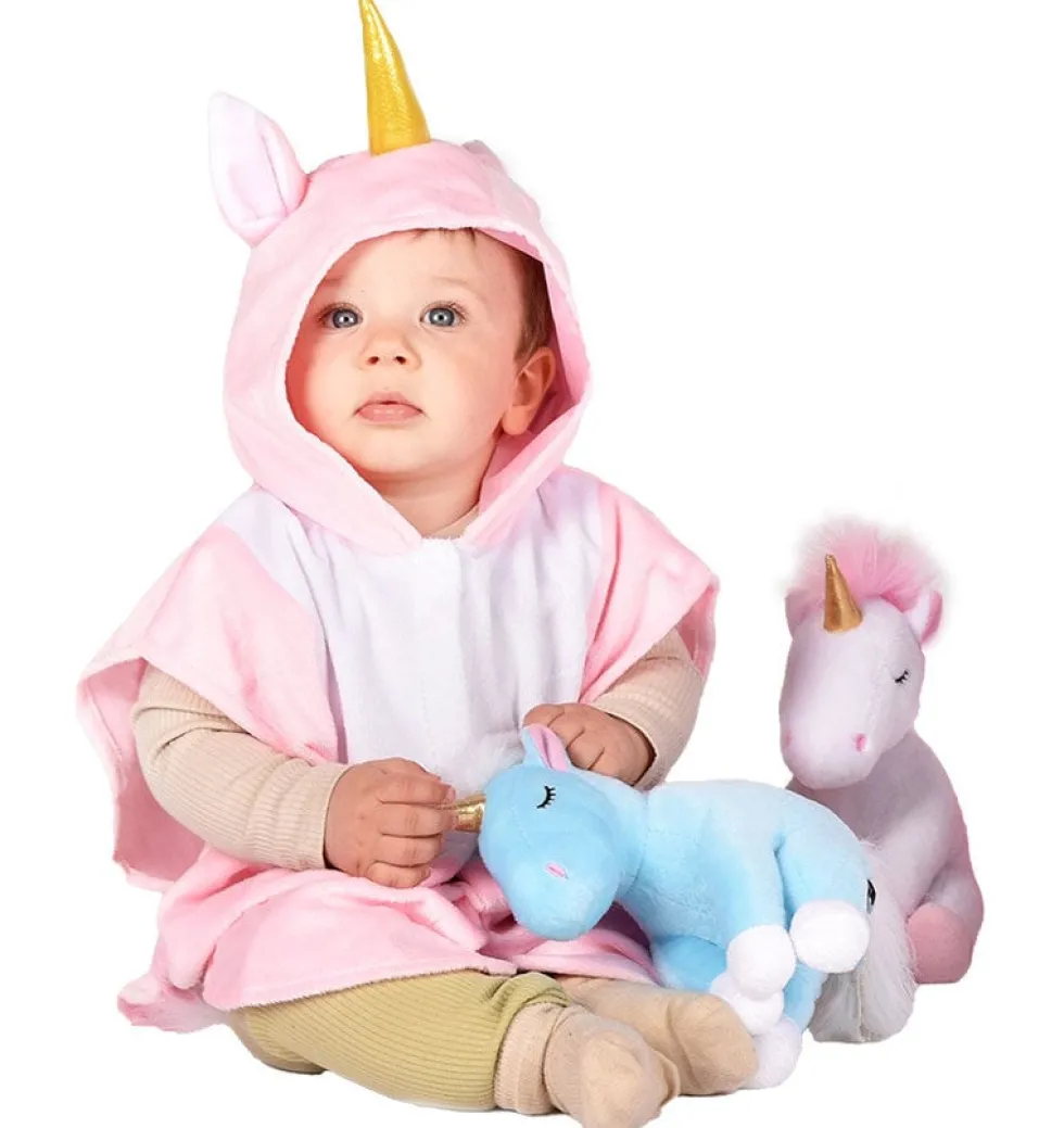 Rosa Enhörning Baby Cape Maskeraddräkt 1-4 år