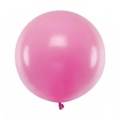 Rund ballong, Pastell mörkrosa 60 cm (styckvis)