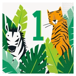 Safari Animal - Servetter 1 år 16-pack