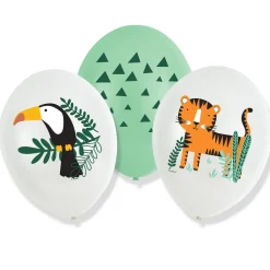 Safaridjur - Ballonger 6-pack