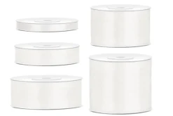 Satinband - Ljus Ivory 25 meter