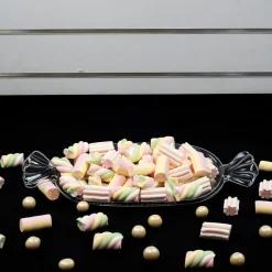Serveringsfat av plast med karamellform 3-pack
