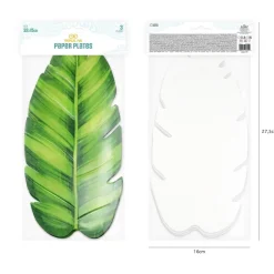 Serveringsfat Tropiska Bananblad 3-pack