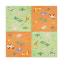 Servetter Safaridjur 12-pack
