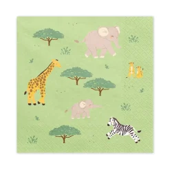 Servetter Safaridjur 12-pack