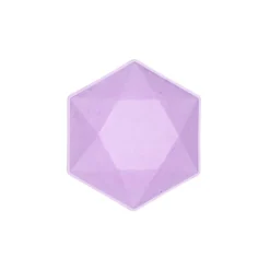 Skål Decor Premium Hexagon 16 cm Lila 6-pack