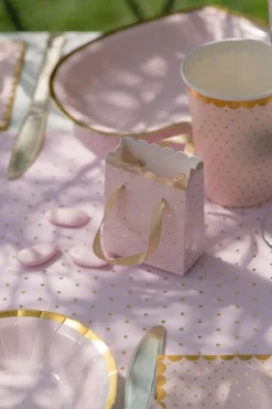 Små Presentpåsar - Rosa & Guld 6-pack
