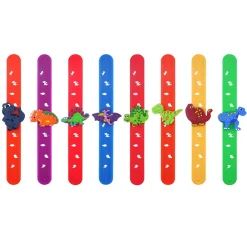 Snap-on armband med dinosauriemotiv