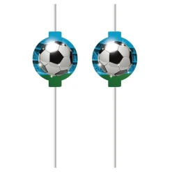 Soccer Fans - Pappsugrör 4-pack