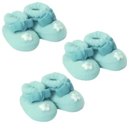 Sockerdekorationer Blå Skor 6-pack