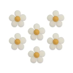 Sockerdekorationer Daisy 6-pack