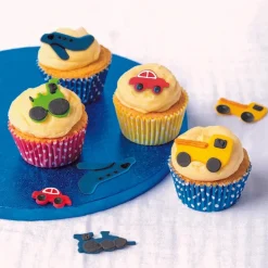 Sockerdekorationer Fordon 5-pack