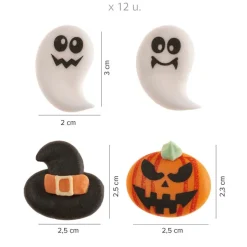 Sockerdekorationer Halloween 12-pack