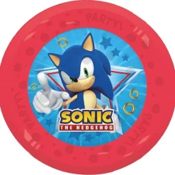 Sonic - Tallrikar av plast 21 cm 4-pack