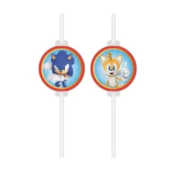 Sonic the Hedgehog - Pappsugrör 4-pack