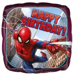 Spiderman - Folieballong Happy Birthday