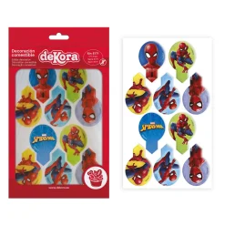 Spiderman - Muffinsdekorationer Oblat 20-pack