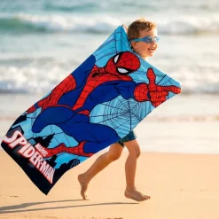 Spiderman - Set med badhanduk och simglasögon