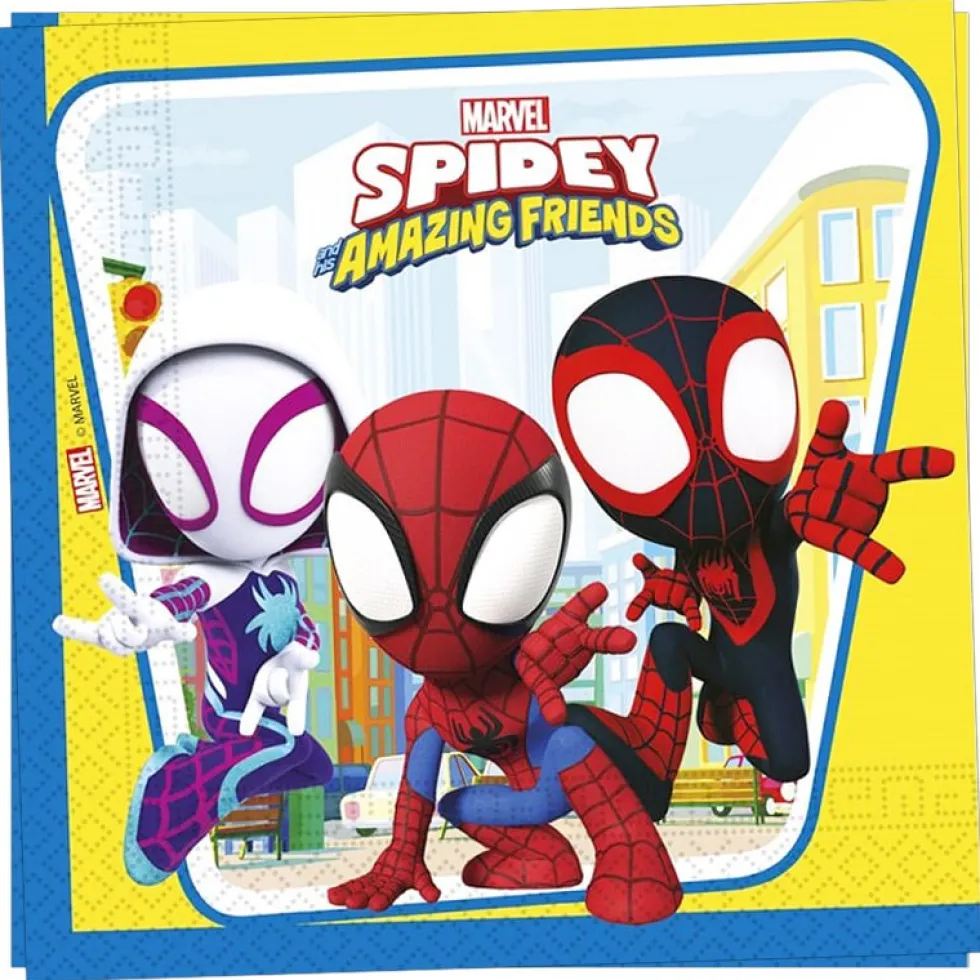 Spidey And His Amazing Friends - Servetter 20-pack