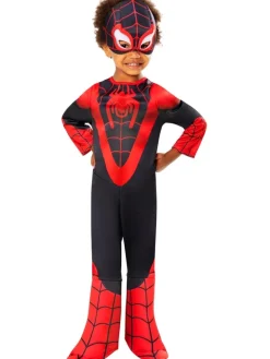 Spidey Miles Morales Maskeraddräkt 2-3 år