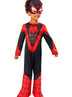Spidey Miles Morales Maskeraddräkt 3-4 år