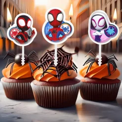 Spidey - Tårtljus Picks 4-pack