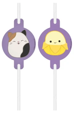 Squishmallows - Pappsugrör 4-pack