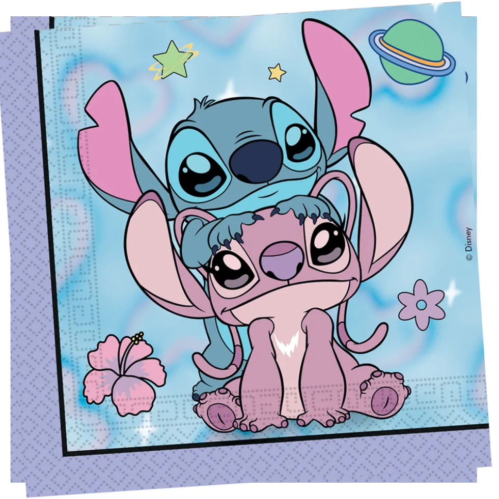 Stitch & Angel Servetter 20-pack