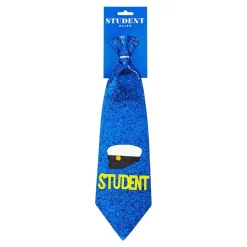 Studentslips glitter blå 40 cm