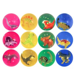Studsboll med dinosaurie 4,3 cm (styckvis)