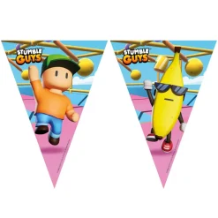 Stumble Guys - Flaggirlang av papper 230 cm