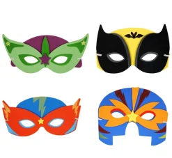 Superhjältemasker av mjukt foam (styckvis)